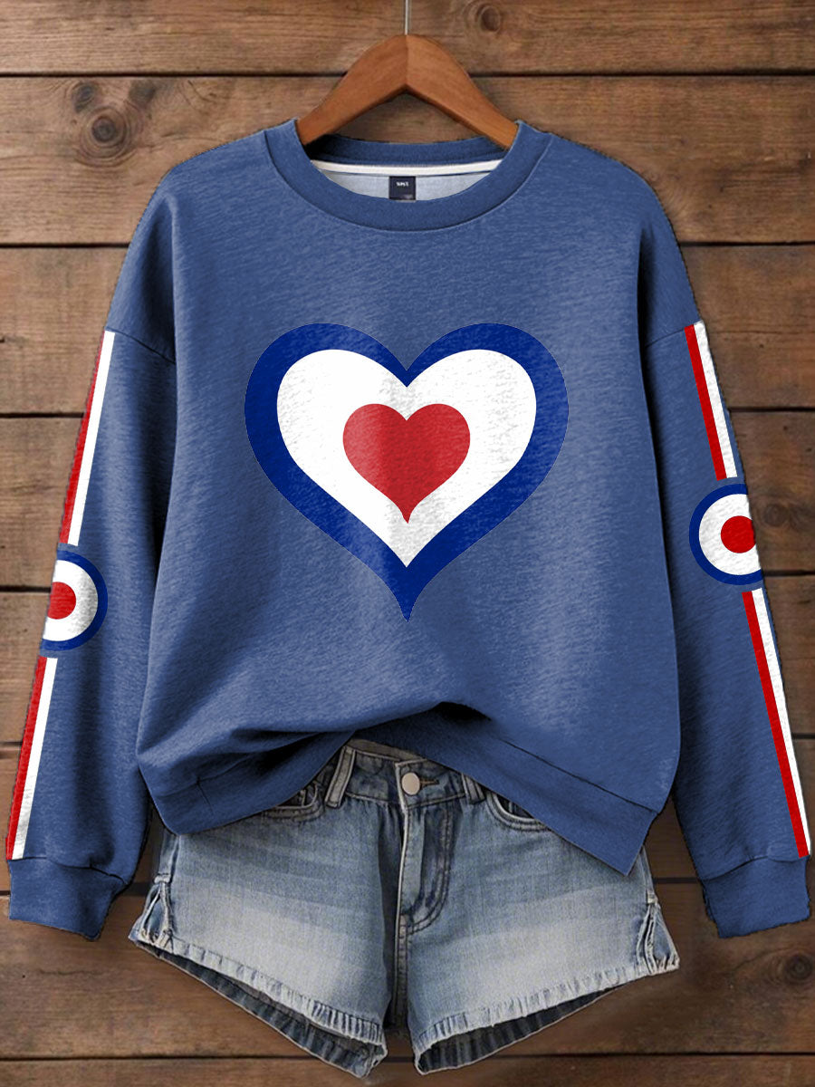 Women's UK Mod Music Lover Printed  Sweatshirt