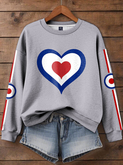Women's UK Mod Music Lover Printed  Sweatshirt