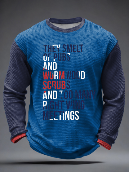 Men's UK Mods Music Lover Waffle Long Sleeve T-Shirt