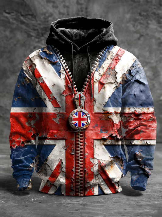 Men's Union Jack Creative Print Sweatshirt