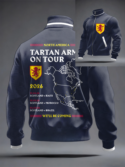 Men's UK Football Lover Scotland We'll Be Coming 2026 Printed  top