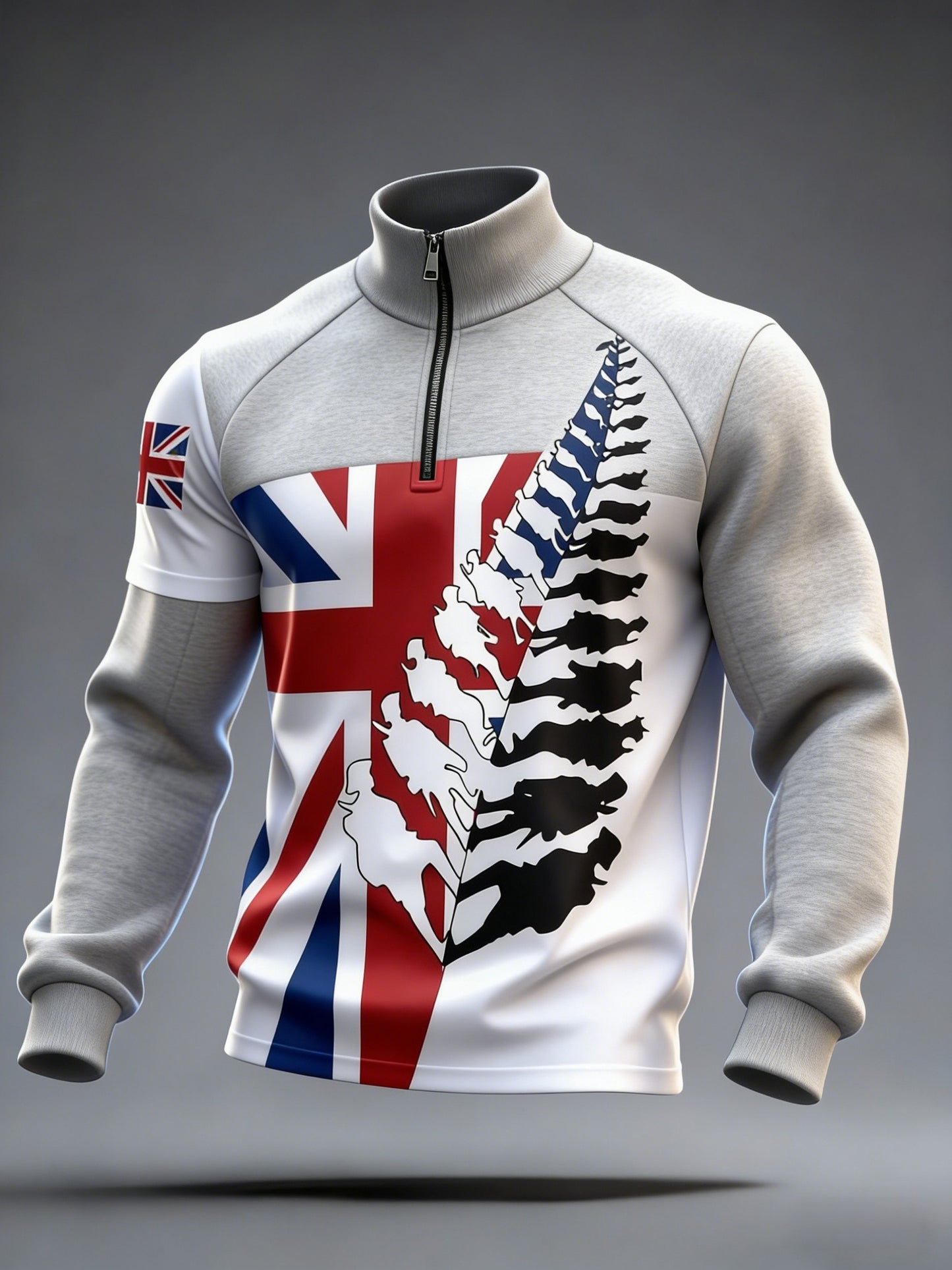 Men's  UK Football Lover Scotland We'll Be Coming 2026  Printed Zip-Up Hoodie