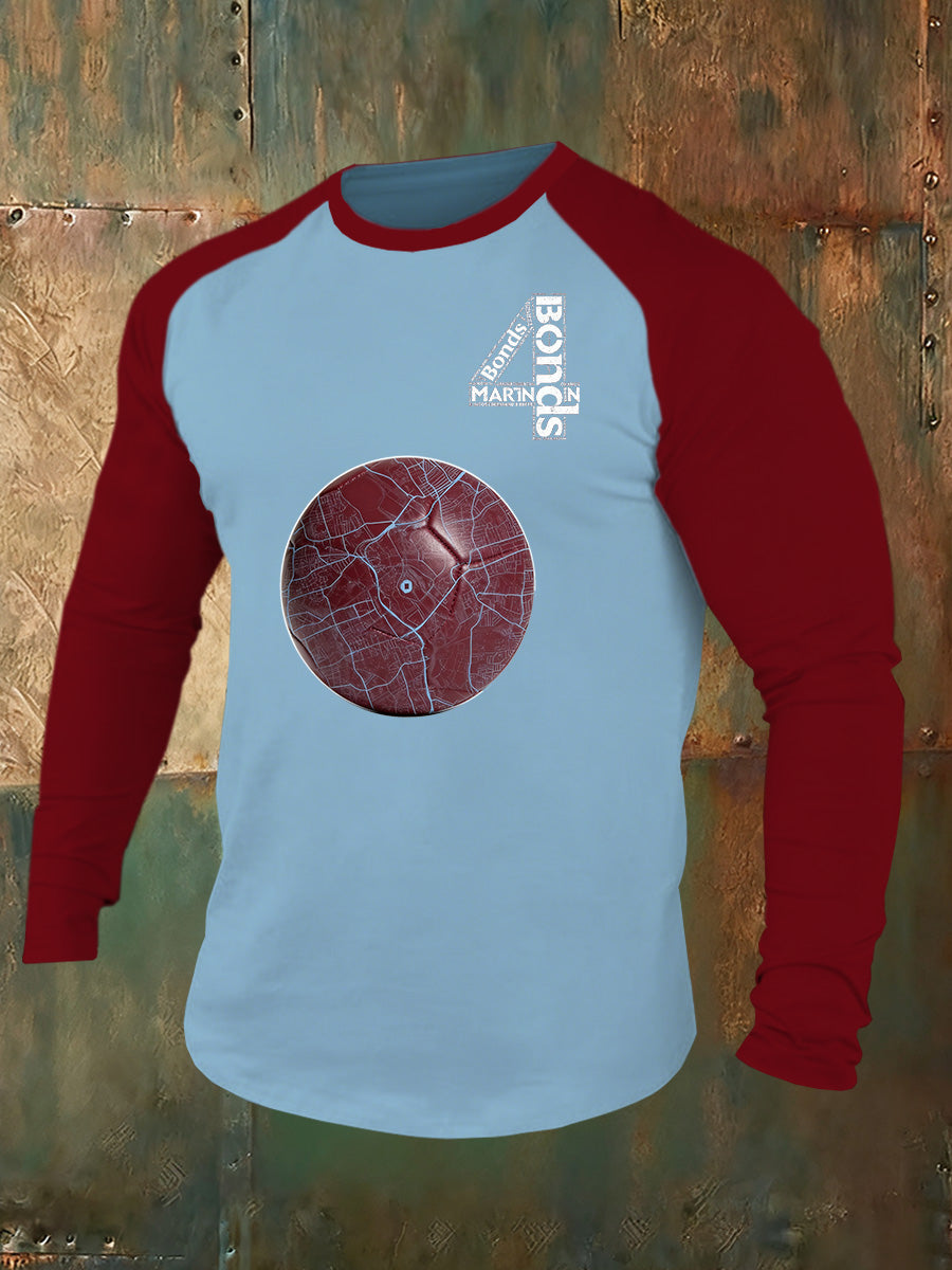 Men's West Ham United Football Printed Long-Sleeve T-Shirt