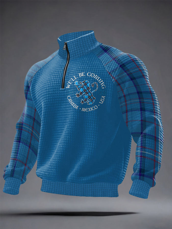 Men's UK Scotland Football Lover We'll Be Coming 2026 Printed Sweatshirt