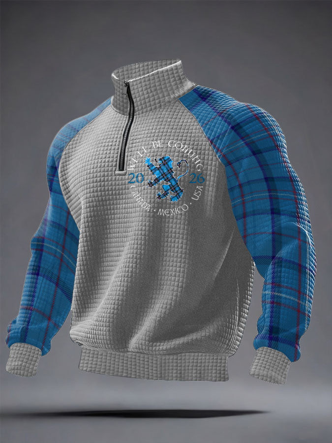 Men's UK Scotland Football Lover We'll Be Coming 2026 Printed Sweatshirt