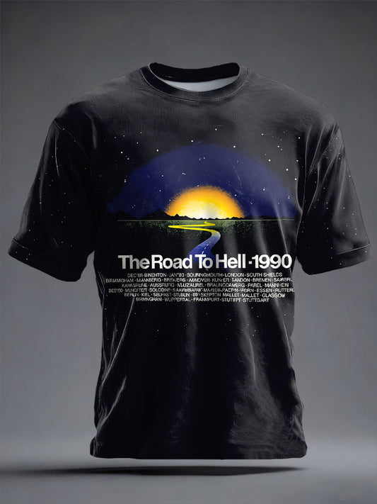 Unisex The Road Man Music Lover Printed T-shirt